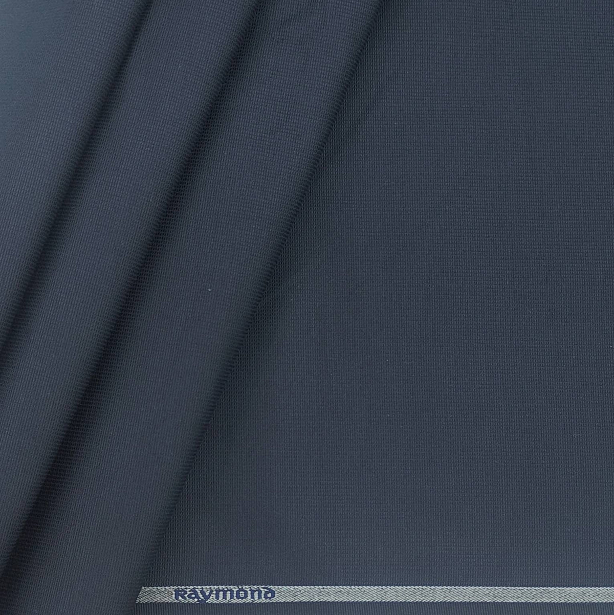 Raymond Men's Pure Cotton Premium Stretchable Structured Trouser Fabric (Colour Dark Blue)