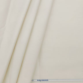 Raymond Men's Pure Cotton Premium Stretchable Structured Trouser Fabric (Colour Light Cream)