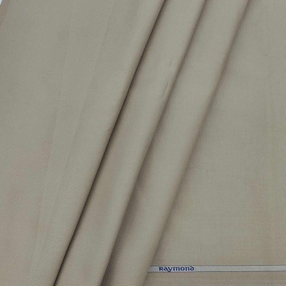 Raymond Men's Pure Cotton Premium Stretchable Structured Trouser Fabric (Colour Camel Brown)