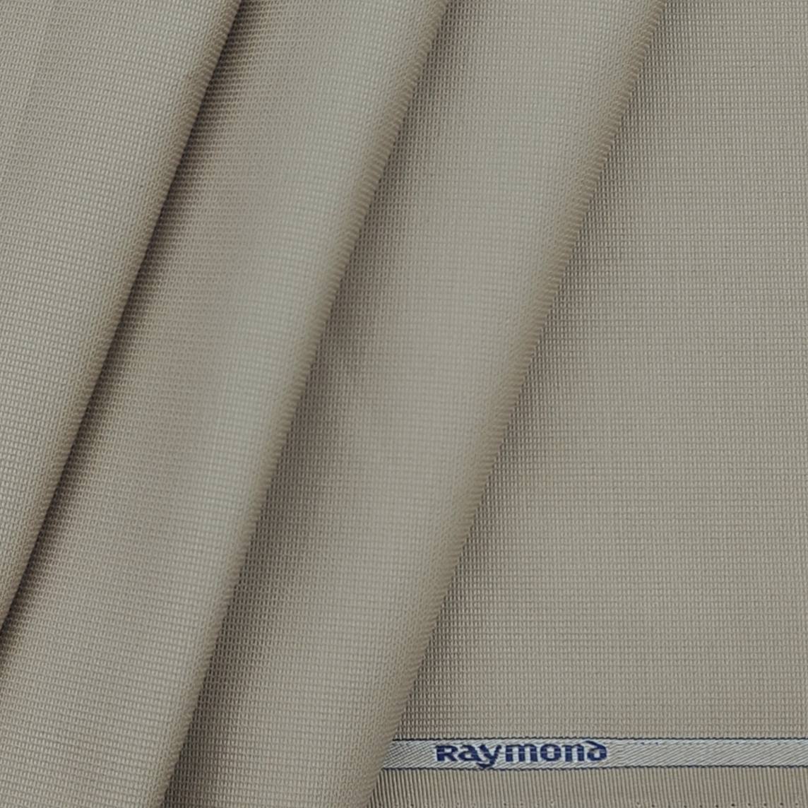 Raymond Men's Pure Cotton Premium Stretchable Structured Trouser Fabric (Colour Camel Brown)