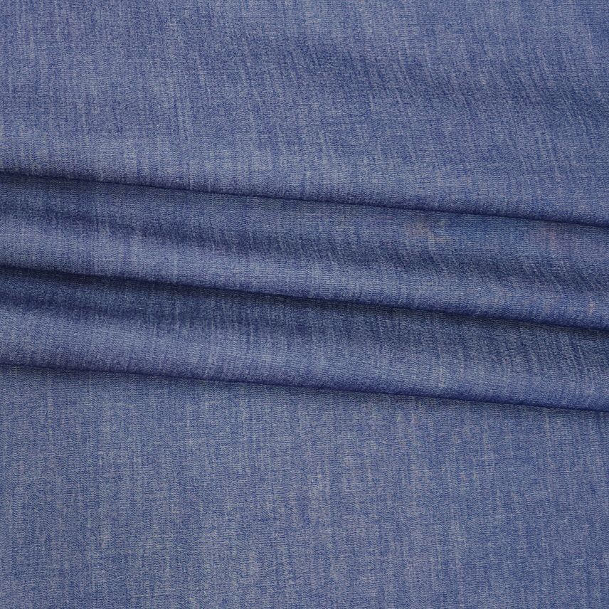 Mantire Men's 100%cotton Denim Shirt Fabric(Blue)