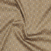 Mantire 100% cotton Premium Printed shirt Fabric Colour Brown