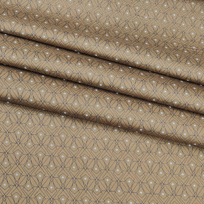 Mantire 100% cotton Premium Printed shirt Fabric Colour Brown