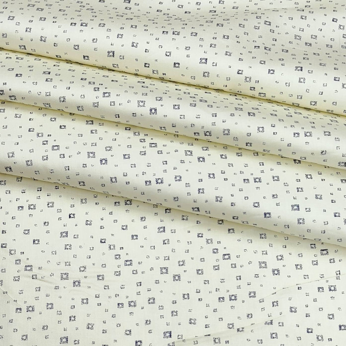 Mantire 100% cotton Premium Printed shirt Fabric Colour cream