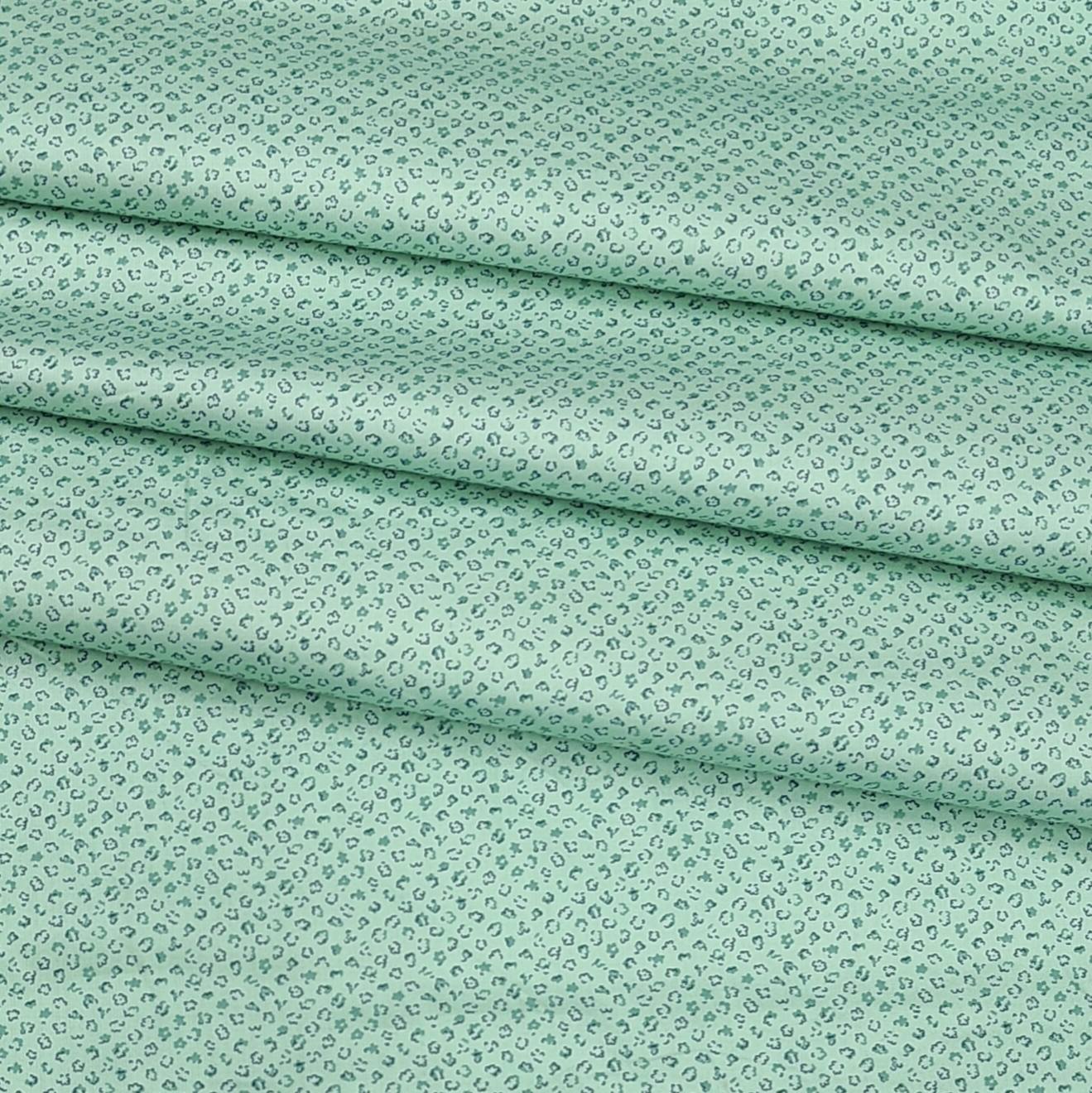 Mantire 100% cotton Premium Printed shirt Fabric Colour Green