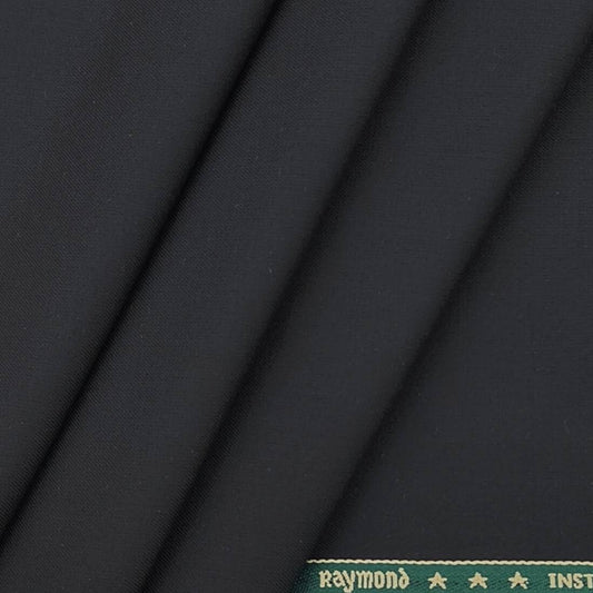 Raymond Fine Count plain Black Blazer Fabric