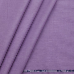 Raymond Premium Plain Fill a Fill Pure Cotton Shirt Fabric Colour Mauve Purple