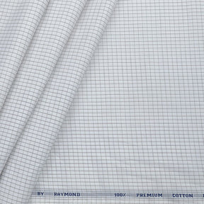 Raymond 100% Cotton Premium cotton Formal Small check Shirt Fabric Colour Brown