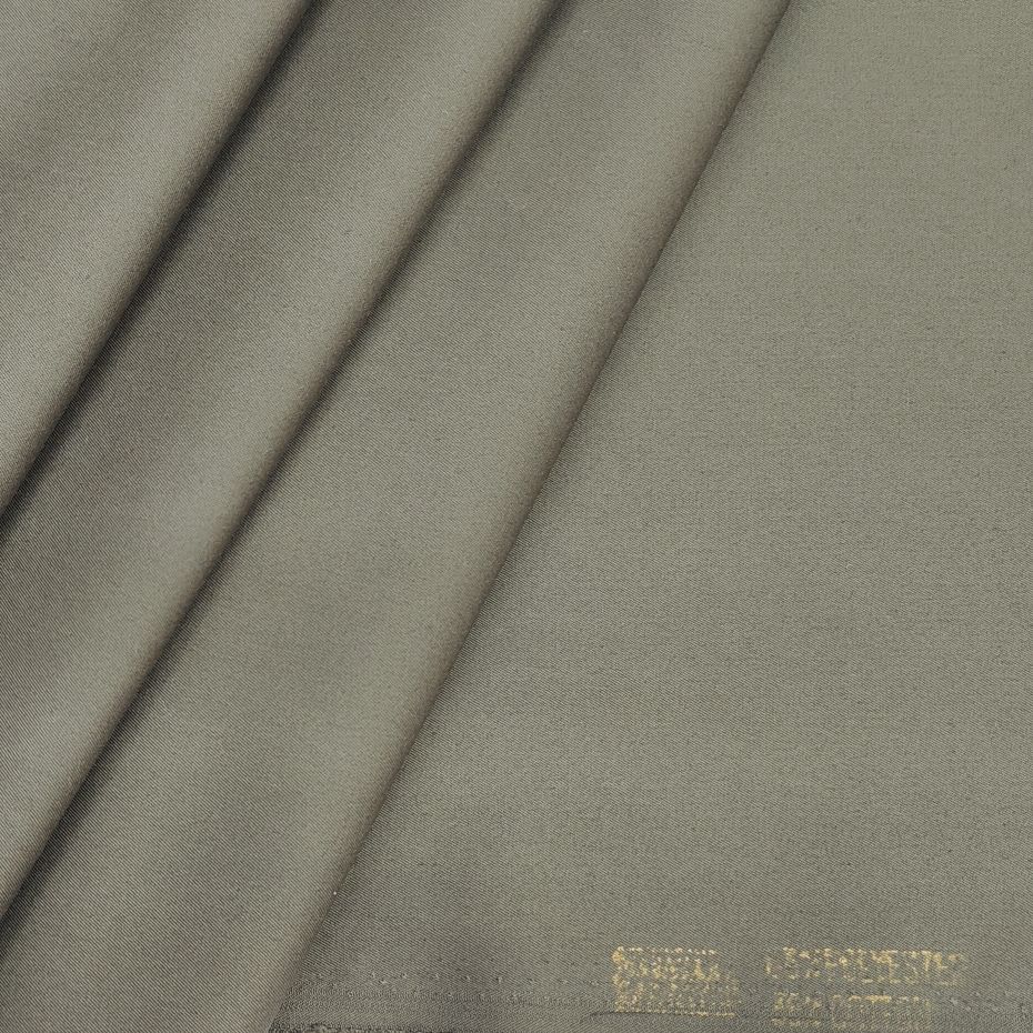 ManTire Men's Cotton Blended Premium Solid Trouser Fabric (Colour Green)
