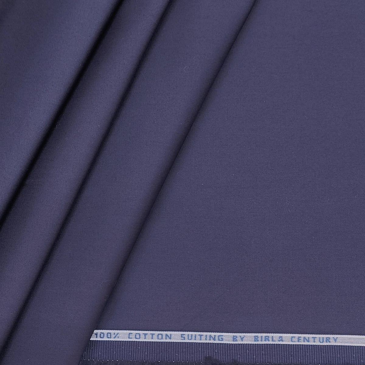 Birla Century Men's Pure Cotton Premium Stretchable Structured Trouser Fabric (Colour Neavy Blue)