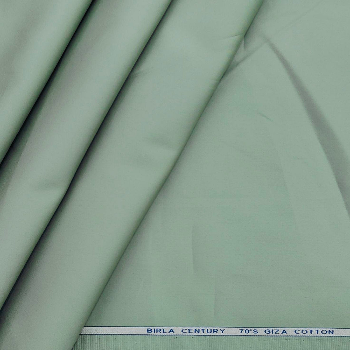 Birla Century Men’s 70’s Giza Cotton Solids Unstitched Shirting Fabric (Deep Green Colour)