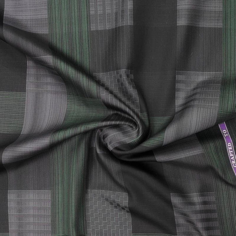 Shirt Fabric Soktas Giza Cotton Jacquard Colour Dark Green