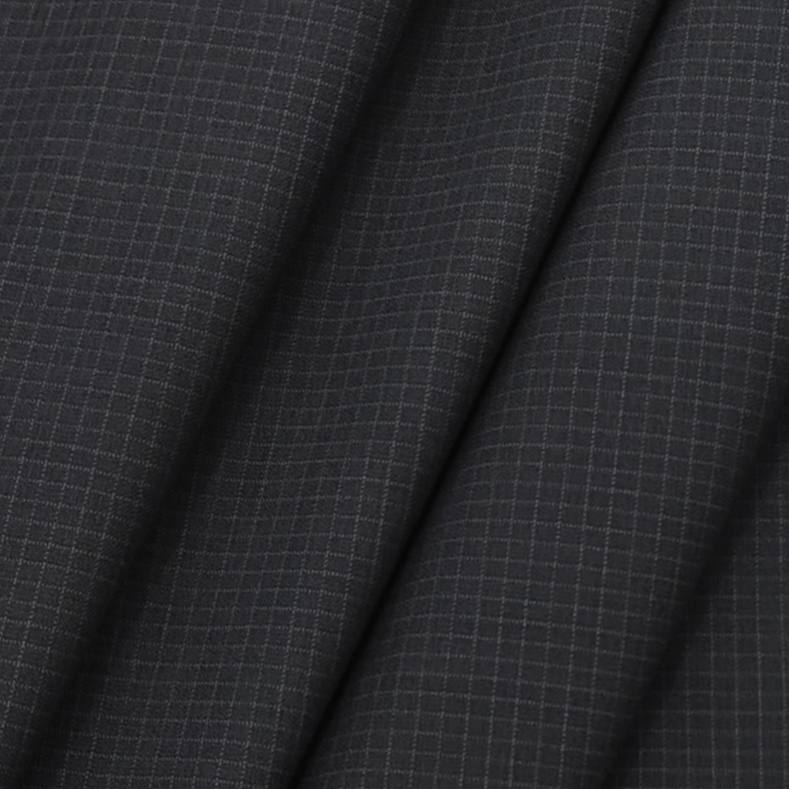 Raymond Men's Terry wool Pin Check Trouser Fabric Color Blackish Grey