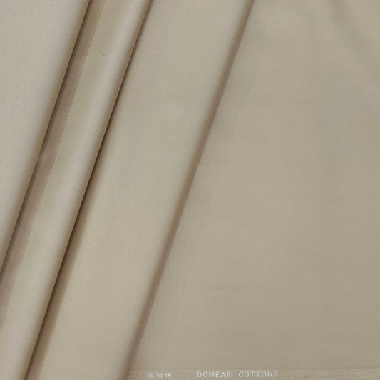 Donear Men's Pure Cotton Fine Count Plain Trouser Fabric Color Camel