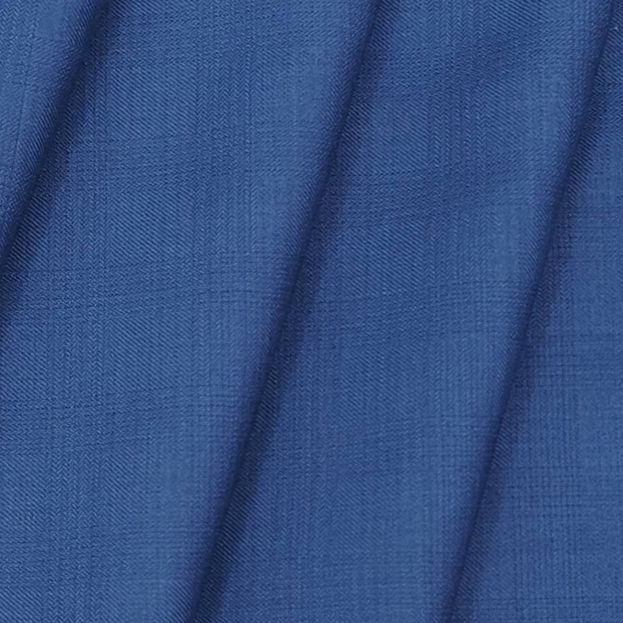 Siyaram Men's Polyester Viscose Self Textured Trouser Fabric Colour blue