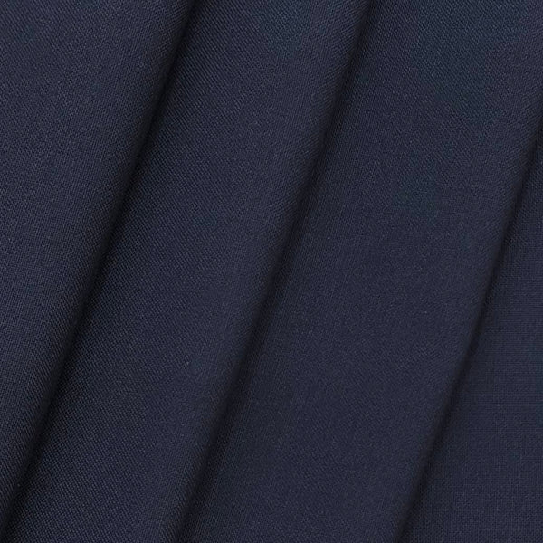 Siyaram Men's Polyester Viscose Matti Plain Trouser Fabric Colour Dark Blue