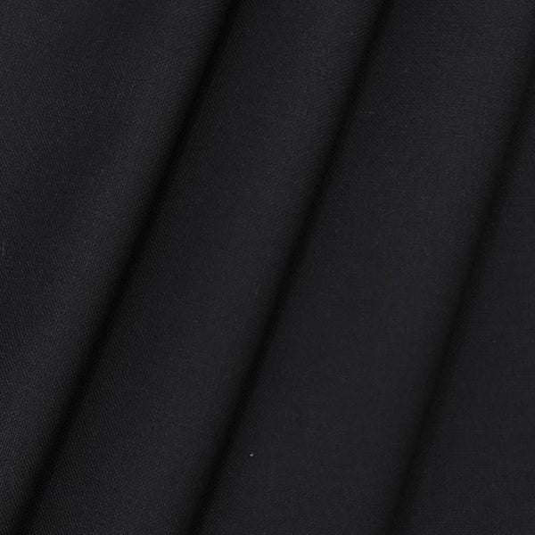 Siyaram Men's Polyester Viscose Matti Plain Trouser Fabric Colour Black