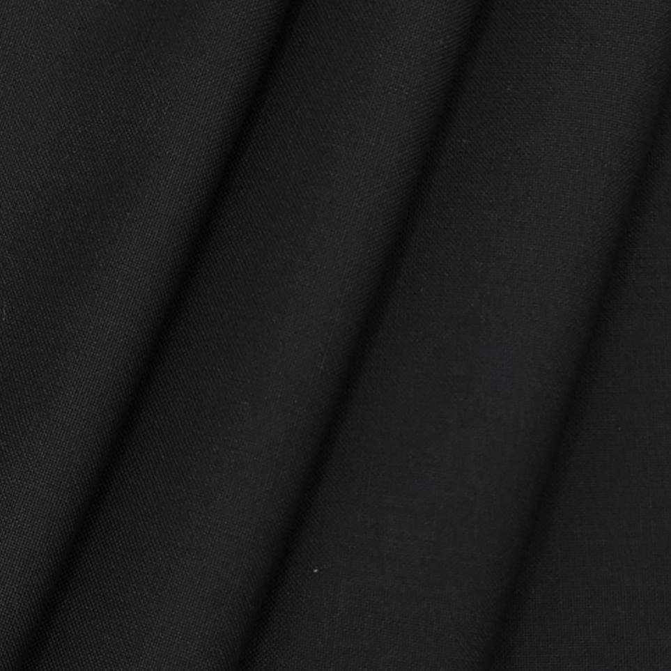 Siyaram Men's Polyester Viscose Matti Plain Trouser Fabric Colour Black