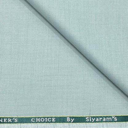 Siyaram Mint green self Check Premium Blazer Fabric