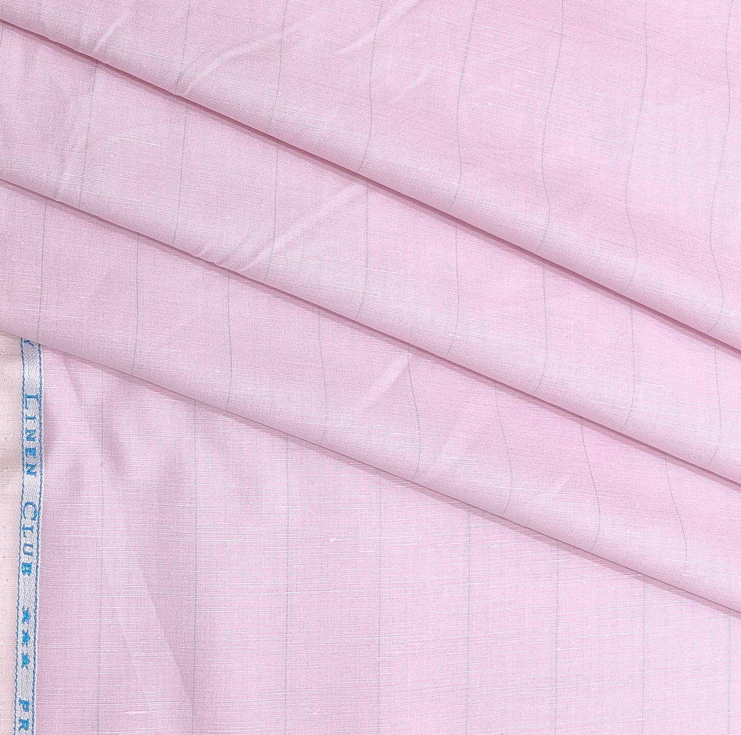 Linen Club Linen Cotton Mix Lining Shirt Fabric Colour Light Pink