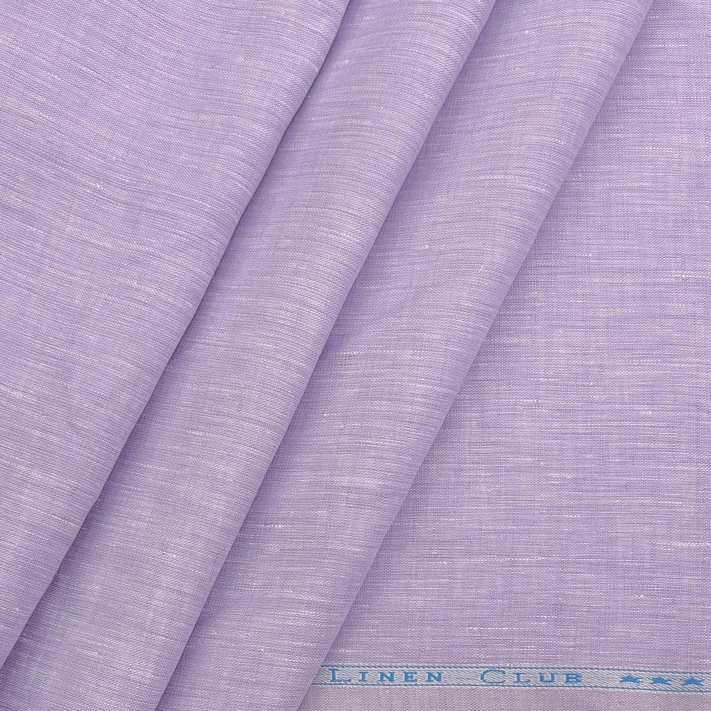 Linen Club Men's 60 LEA Pure Linen Solids Shirt n Kurta Fabric Colour Lavender