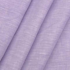 Linen Club Men's 60 LEA Pure Linen Solids Shirt n Kurta Fabric Colour Lavender