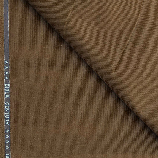 Birla Century Pure Cotton stretchable Lining Courdray Trouser Fabric Colour Dark Golden