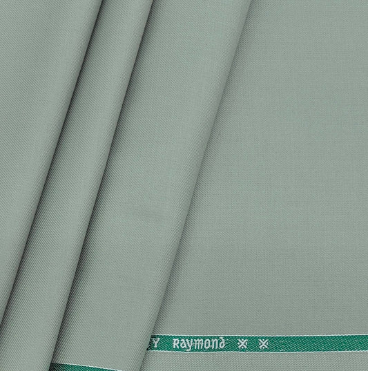 Raymond Poly Viscose Premium Plain Trouser Fabric Colour Sage Green