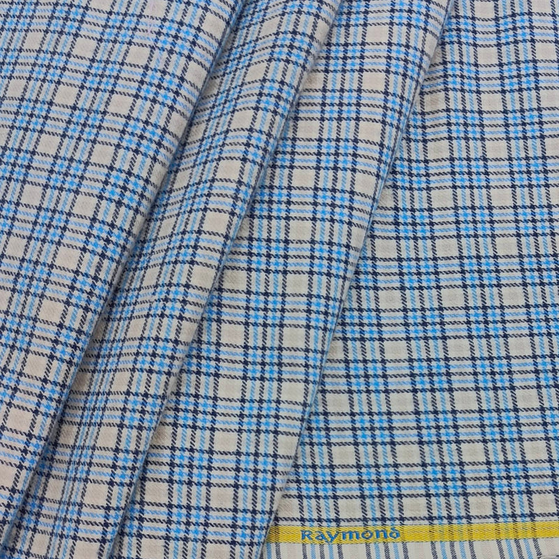 Raymond Men's Warm Shirt Fabric Check Colour Mix Colour