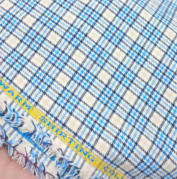 Raymond Men's Warm Shirt Fabric Check Colour Mix Colour