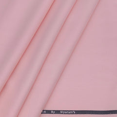 Siyaram Men's T/R Plain Trouser Fabric Color Light Pink