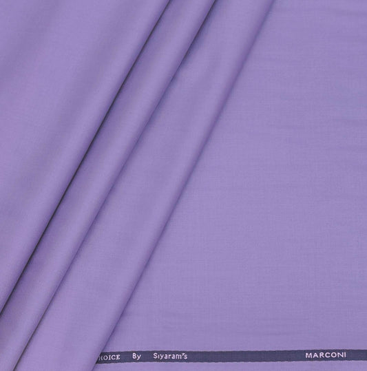 Siyaram Men's T/R Plain Trouser Fabric Color Lavender