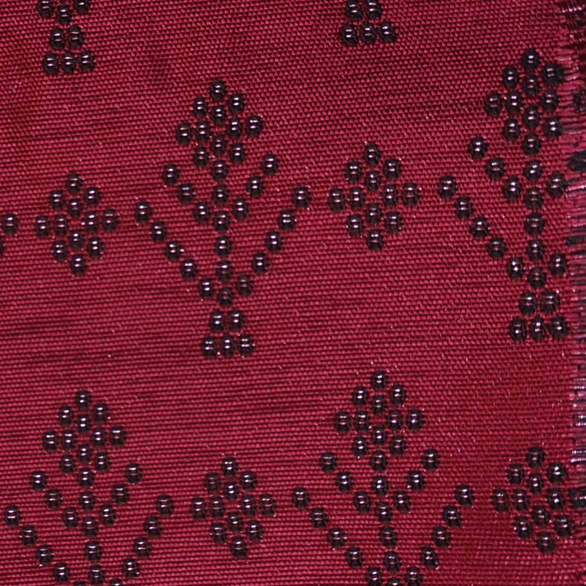 ManTire Premium Jacquard Koti n BandhGala Fabric Colour Red