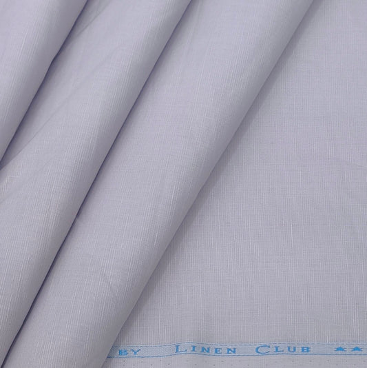 Linen Club Linen Blended Plain Shirt Fabric Colour Lavender