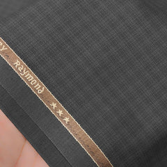 Trouser Fabric Raymond Polyester Viscose Check Color Sepia Brown