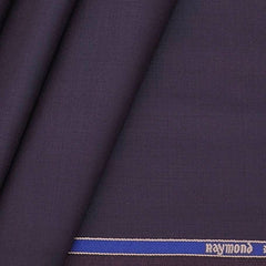 Trouser Fabric Raymond Wool Blended Plain Colour Wine