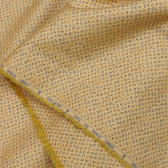 Shirt Fabric ManTire Giza Cotton Designer printed Colour Golden Brown