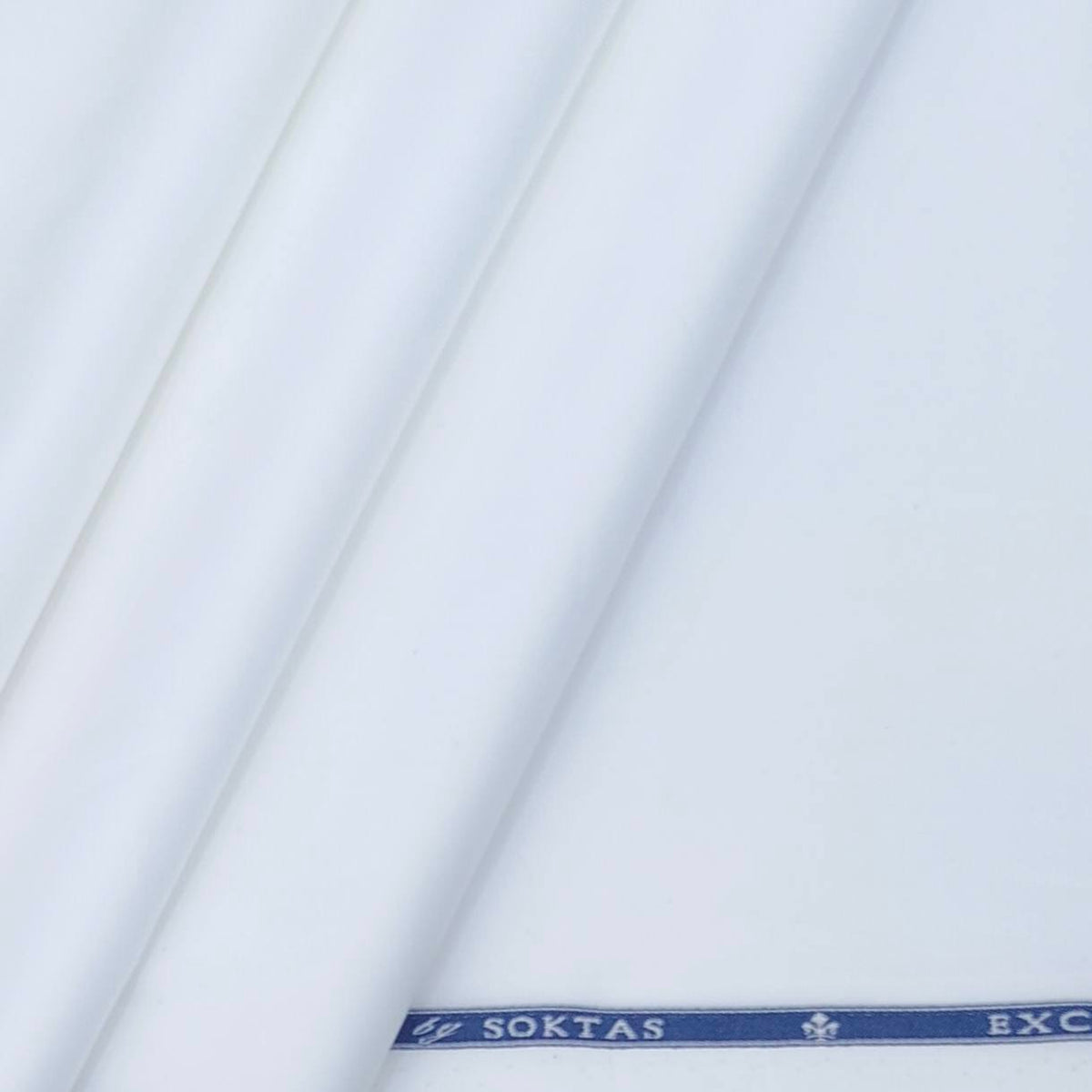 Shirt Fabric Soktas 140/2 Finest Giza Cotton Plain White