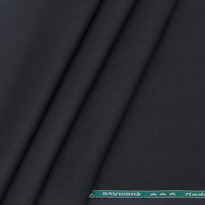 Trouser Fabric Raymond Matti Poly Viscose Plain Color Black