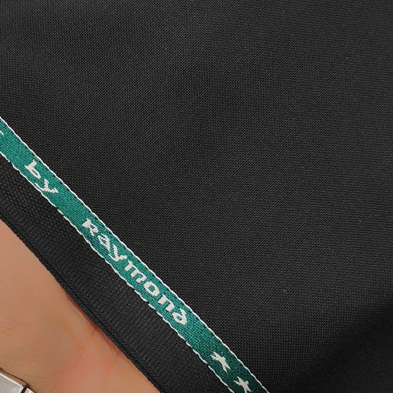 Trouser Fabric Raymond Matti Poly Viscose Plain Color Black