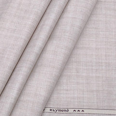 Trouser Fabric Raymond Polyester Viscose Self Check Color Plaster Brown