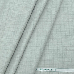 Trouser Fabric Raymond Polyester Viscose Check Color Light Green