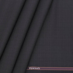 Trouser Fabric Siyaram Polyester Viscose Check Colour Mild Wine