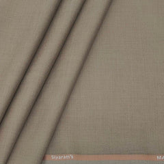 Trouser Fabric Siyaram Polyester Viscose Plain Colour Caramel Brown