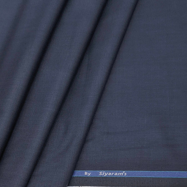 Trouser Fabric Siyaram Polyester Viscose Plain Colour Purplish Dark Blue