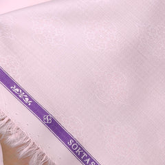 Shirt Fabric Soktas Giza Cotton Jacquard Colour Tea Rose Pink