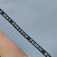 Trouser Fabric Graviera 4Way Lycra Premium Plain Color Petrel Blue Grey