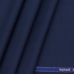 Trouser Fabric Raymond 120s Wool Blended Mild check Colour Dark Blue