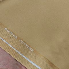 Trouser Fabric Donear Fine Pure Cotton Plain Colour Hard Camel