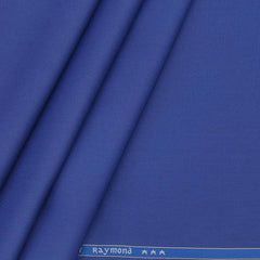 Trouser Fabric Raymond Polyester Viscose Plain Color Royal Blue